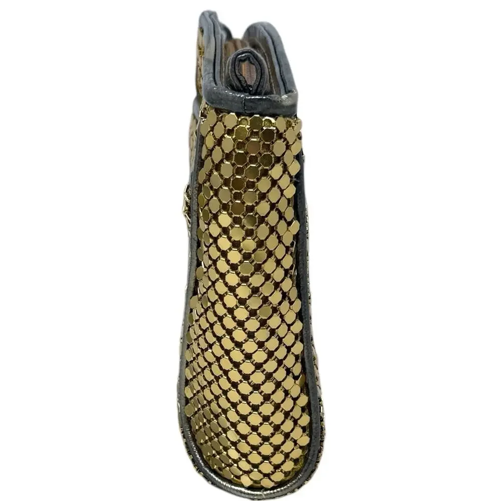 Vintage La Regale Gold Metal Chainmail‎ Purse Evening Bag Art Deco Clutch